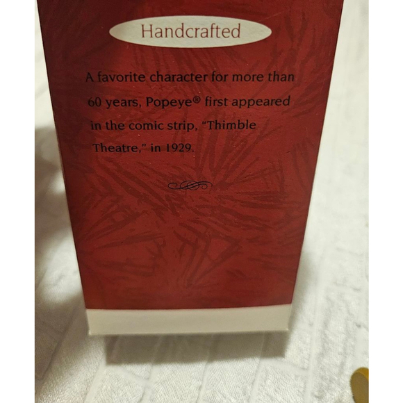 Vintage 1994 Hallmark Popeye Christmas Ornament New - Picture 3 of 6